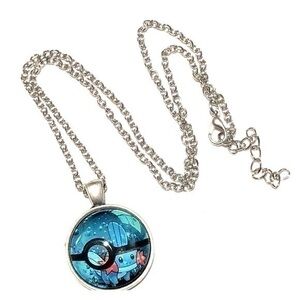 18" Fashion Round glass necklace N4